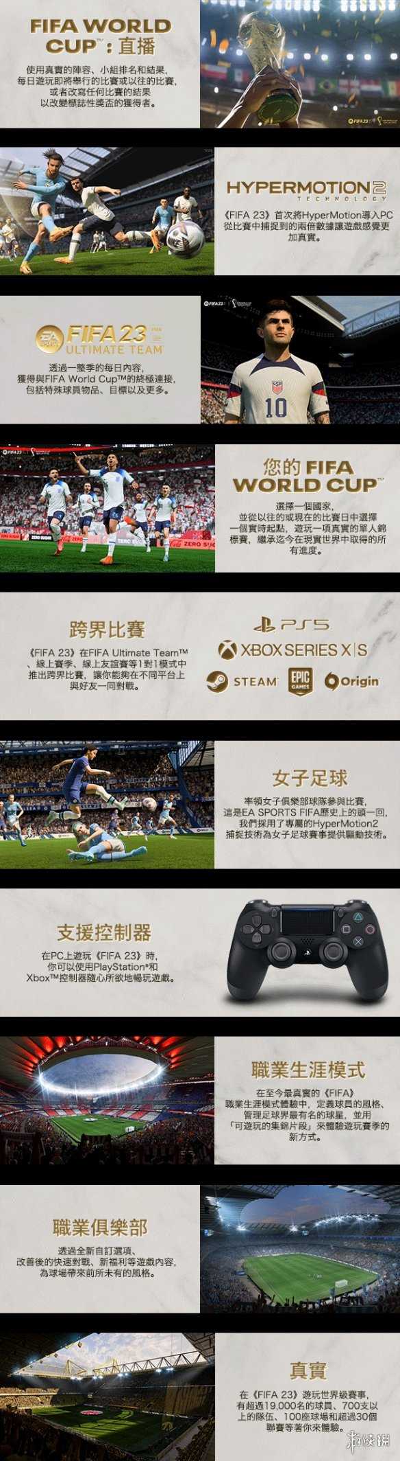 《FIFA 23》开启Steam特价促销！5折优惠 仅售124元