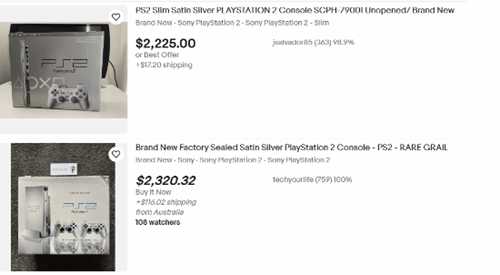 玩家在车库中发现未拆封银色PS2：最高值2800美元！